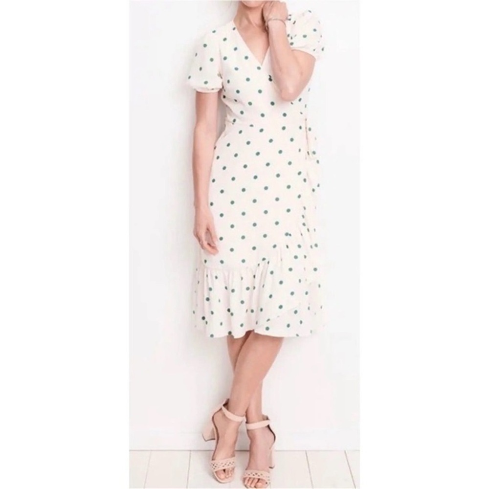 Lauren Conrad Polka Dot Wrap Dress